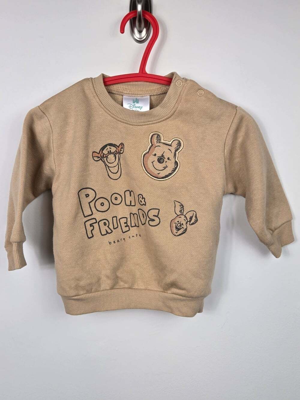 Disney Baby Winnie the Pooh & Friends Pullover Sweatshirt 3-6 Months Beige